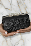 Borsa/pochette rouches